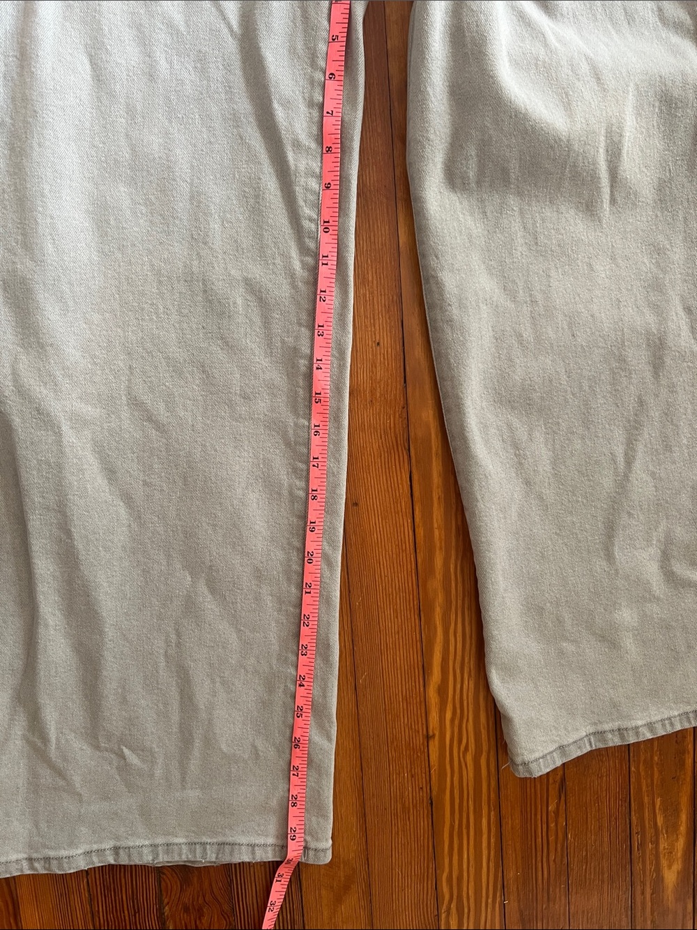 Robert Rodriguez High Rise Wide Leg Jeans NWT Light Grey "Sterling" Size 14 - Picture 5 of 11